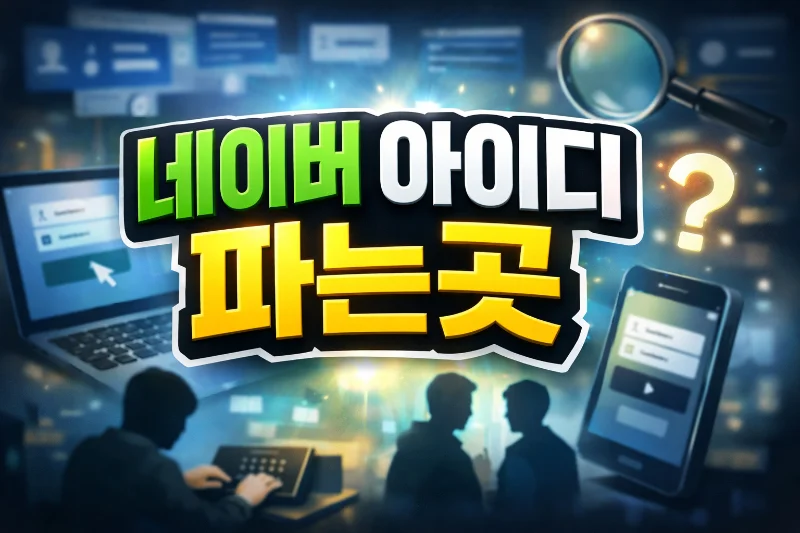 네이버 아이디 판매 신뢰할 수 있는 파는곳 찾아보기