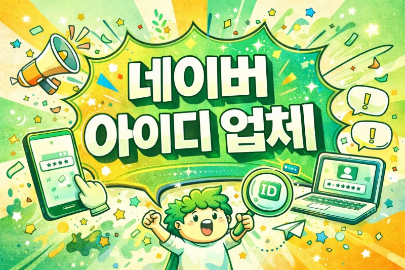 네이버 아이디 업체