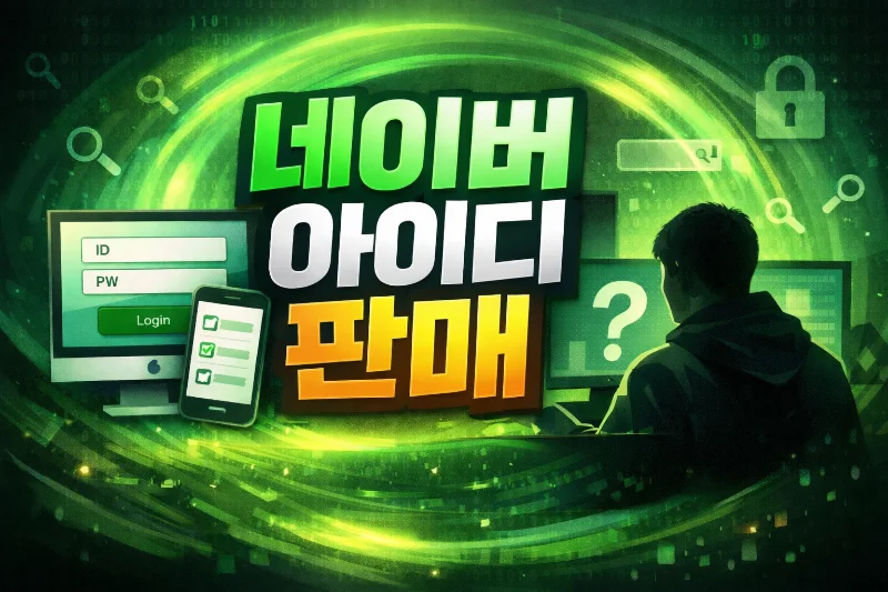 네이버 아이디 판매 알아봐야할 점